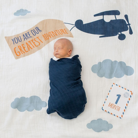 Lulujo Baby Photography Sheet Greatest Adventure for Boy