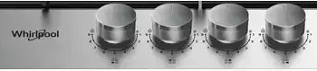 Whirlpool TGML 650 IX Εστία Υγραερίου Αυτόνομη Inox 58x51εκ. Ασημί