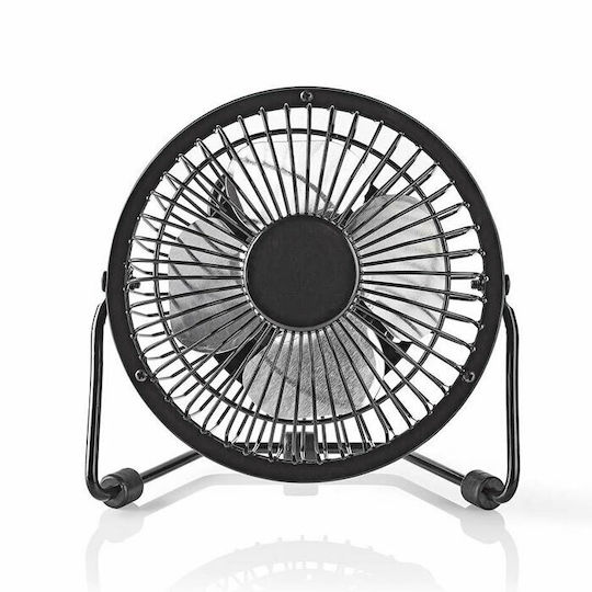 Nedis Metal Mini Ventilator USB Schwarz