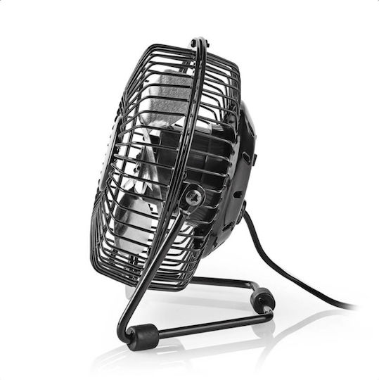 Nedis Metal Mini Ventilator USB Schwarz