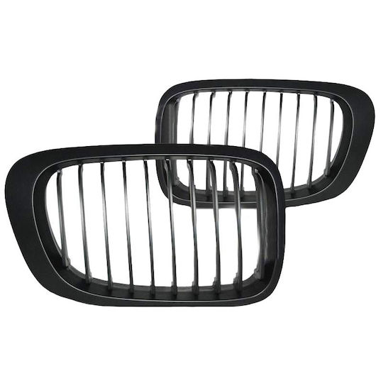 Carner Καρδιές Μάσκας για Bmw 3 E46 1999-2003 Coupe/Cabrio Μαύρο Ματ