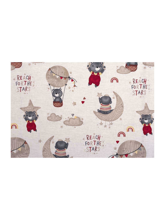 Dimcol Reach the Stars Cotton Swaddle Wrap Beige 80x80cm.