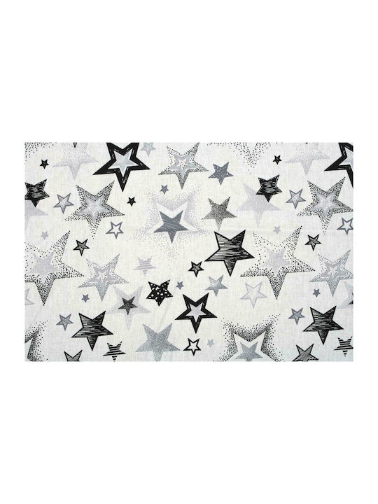 Dimcol Star Cotton Swaddle Wrap Gray 80x80cm.