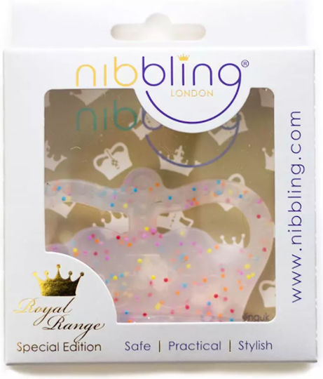 Nibbling Crown Μασητικός Κρίκος Οδοντοφυΐας από Σιλικόνη για 3 m+