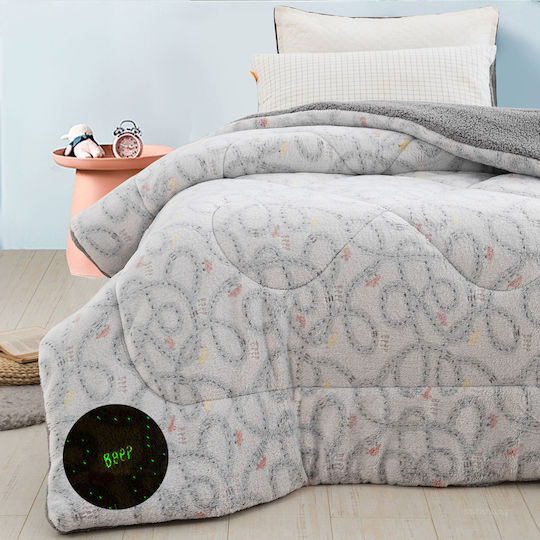 Palamaiki Kinderbettdecke Leuchtend Einzel Trip Gray 160x220cm