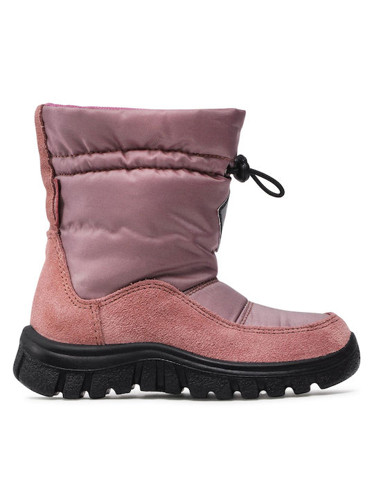 Naturino Varna Kids Snow Boots with Lace Pink