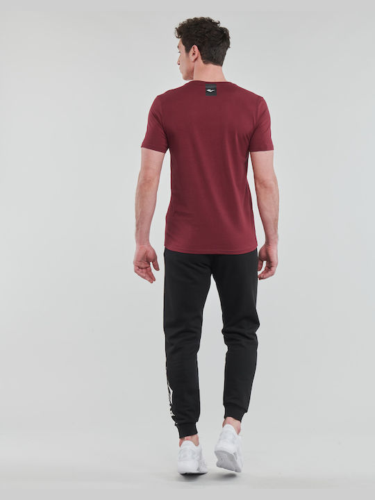 Everlast T-shirt Bărbătesc cu Mânecă Scurtă Burgundy