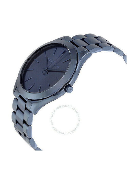 Michael Kors Runway Damen Uhr mit Blau Metallarmband