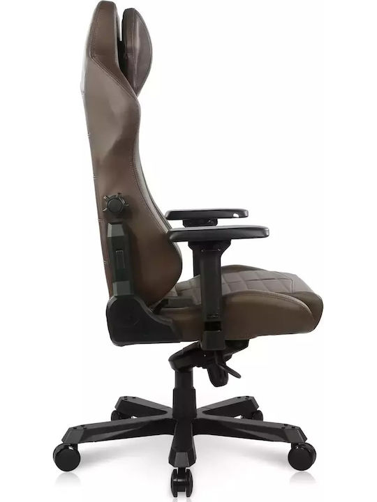 Dxracer Master Геймърски стол Кожена с регулируеми подлакътници Кафяв