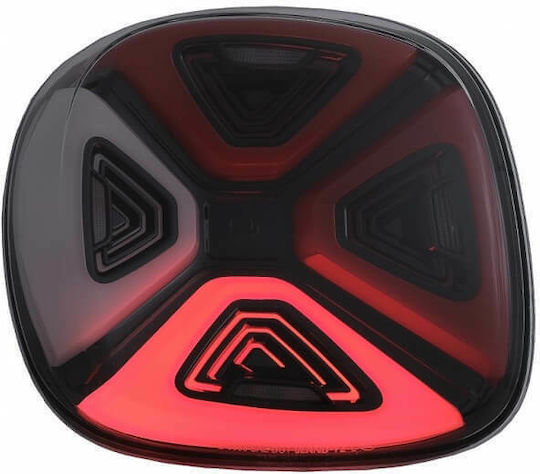 Faruri Spate LED Smart ForTwo C453 A453 / ForFour W453 2014-2019 Roșu/Transparent/Negru 14-19 2 Bucăți