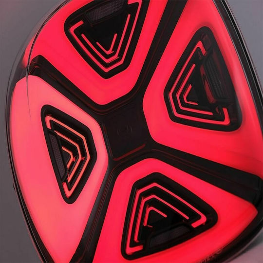 Faruri Spate LED Smart ForTwo C453 A453 / ForFour W453 2014-2019 Roșu/Transparent/Negru 14-19 2 Bucăți