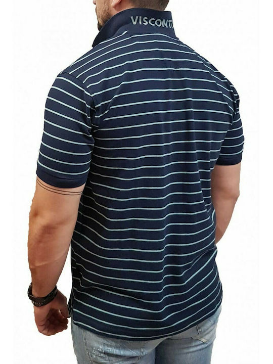 Visconti Ανδρικό T-shirt Polo Navy Μπλε -2