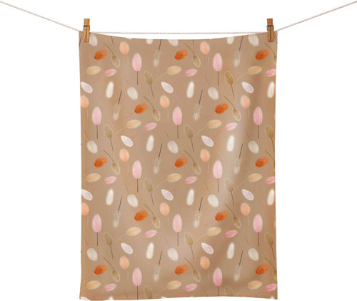 Chic Mic Dried Flower Πετσέτα Κουζίνας από 100% Βαμβάκι σε Καφέ Χρώμα 50x70cm Chic Mic Dried Flower Πετσέτα Κουζίνας από 100% Βαμβάκι σε Καφέ Χρώμα 50x70cm