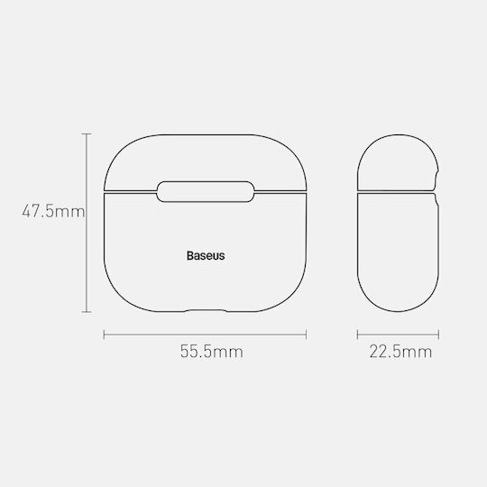 Baseus Super Thin Hülle Silikon in Blau Farbe für Apple AirPods 3