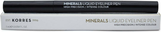 Korres Minerals Liquid Waterproof Eye Liner Pen 1ml