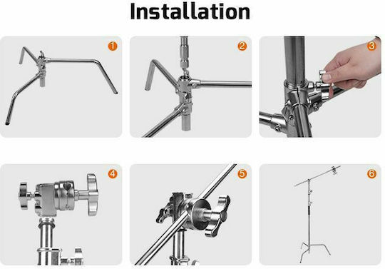 E-Image LCS-03 Stand for Studio C-Stand with Grip Arm