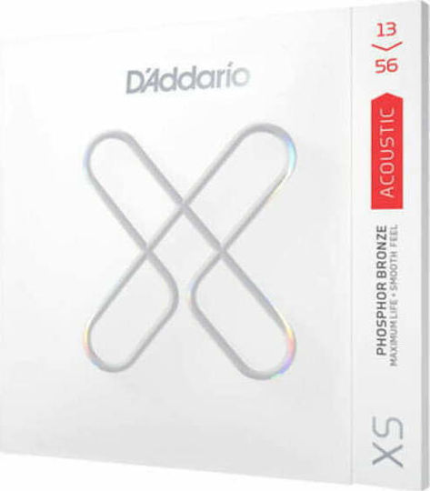 Daddario XS Acoustic Набор Струни За Акустична Китара Фосфорен Бронз 13 - 56 Medium