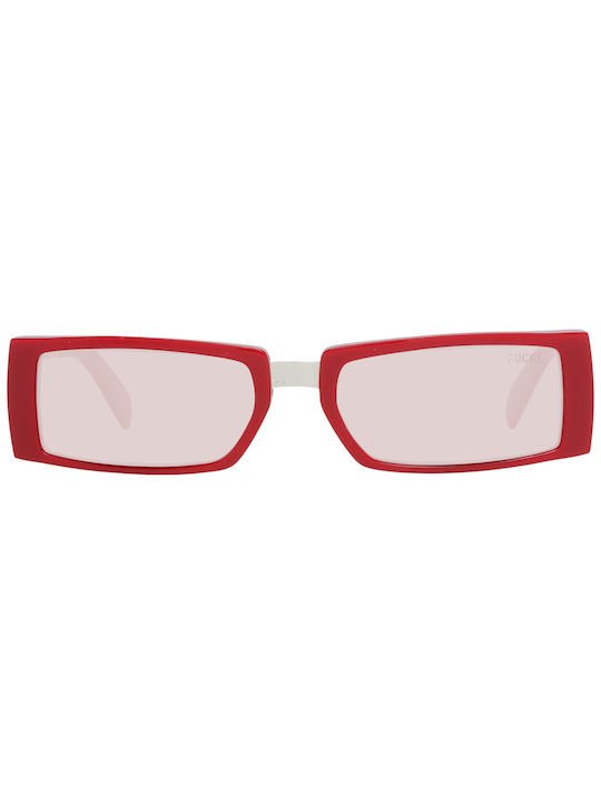 Emilio Pucci Sonnenbrillen mit Rot Rahmen und Rosa Linse EP0126 66Y