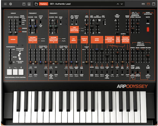 ARP Synthesizer Odyssey με 37 Πλήκτρα Τυπικής Αφής Μαύρο