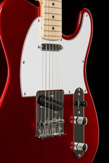 Harley Benton TE-20MN Electric Guitar Telecaster with SS Pickup Configuration Candy Apple Red