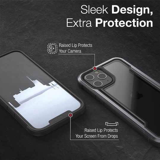 X-Doria Raptic Shield Pro Umschlag Rückseite Kunststoff Schwarz (iPhone 13 Pro)