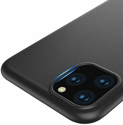 Hurtel Soft Umschlag Rückseite Silikon Schwarz (Realme C21)