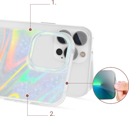 Kingxbar Shell Back Cover Σιλικόνης Pearl Mint (iPhone 13 Pro)