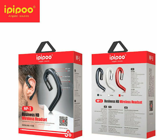 Ipipoo NP-1 Earbud Bluetooth хендсфри Слушалка Черен