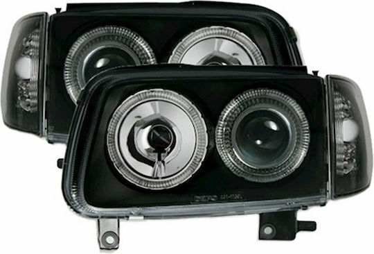 Depo Front Lights Angel Eyes for Volkswagen Polo