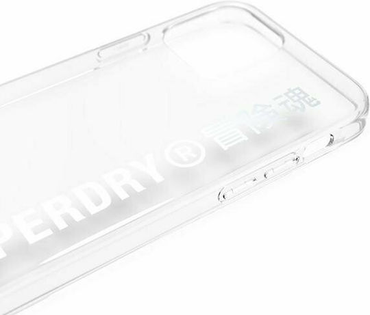 Superdry Snap Back Cover Silicone Silver for iPhone 12 / 12 Pro