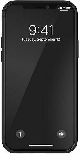 Superdry Molded Canvas Umschlag Rückseite Silikon / Stoff Schwarz (iPhone 12 Pro Max)