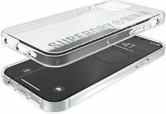 Superdry Snap Back Cover Silicone Silver for iPhone 12 / 12 Pro