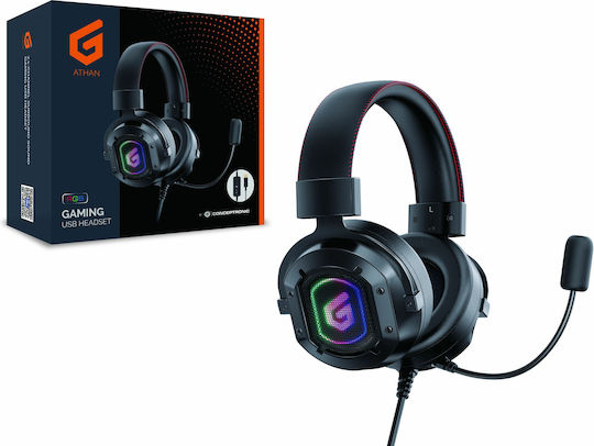 Conceptronic ATHAN02B Over Ear Gaming Headset με σύνδεση USB
