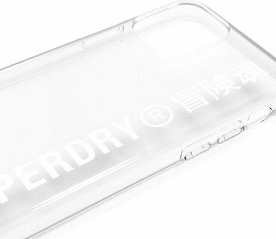 Superdry Snap Back Cover Σιλικόνης Διάφανο/Λευκό (iPhone 11 Pro)