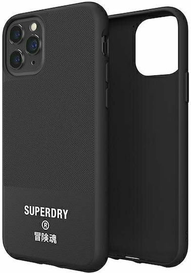 Superdry Molded Canvas Back Cover Σιλικόνης / Υφασμάτινο Μαύρο (iPhone 11 Pro Max)
