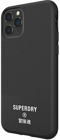 Superdry Molded Canvas Back Cover Σιλικόνης / Υφασμάτινο Μαύρο (iPhone 11 Pro Max)