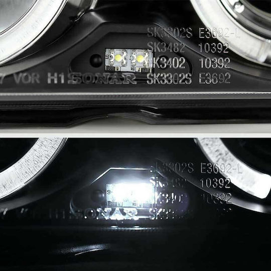 Sonar Front Angel Eyes Headlight BMW 3 Series E36 Coupe / Cabrio 1990-1999