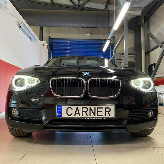 Depo Предни светлини Ангелски очи LED за BMW Серия 1 F20 / F21 2011-2014 2бр