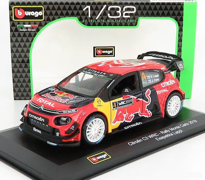 Bburago Official Citroen C3 Spielzeugauto 1:32 Offizieller Citroen C3 WRC-Rallye Monte Carlo 2019