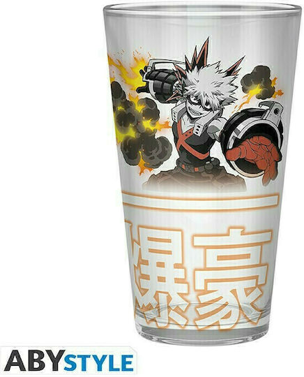 Abysse My Hero Academia Set of Glasses Water made of Glass 3pcs
