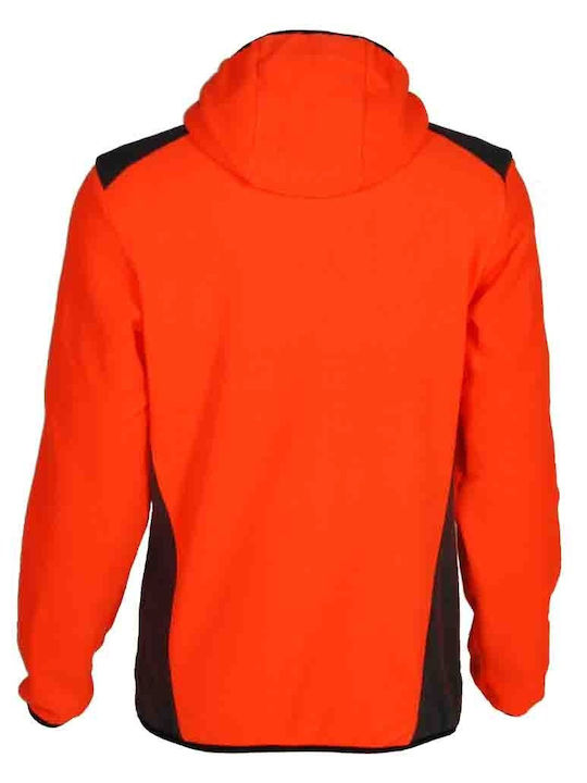 Apu Altai Hooddie Fleece Hunting Cardigan Fleece Orange