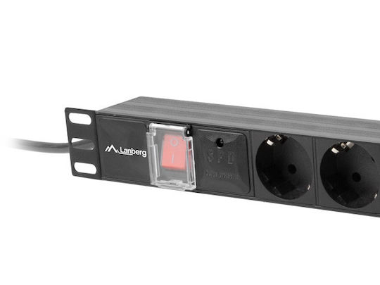 Lanberg Rack Power Strip PDU-07F-0200-BK 1pcs