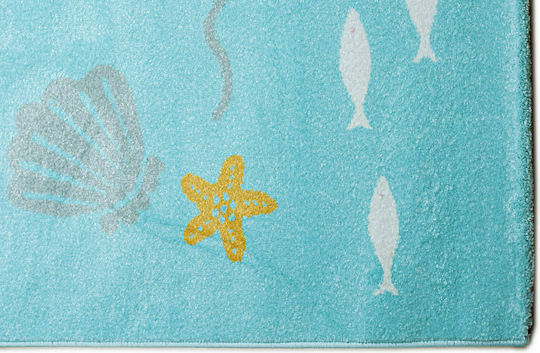 Klonaras 1629 Kids Rug Petrol 160x230cm Thickness 10mm