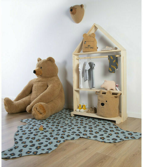 Childhome Leopard Детско килимче Памучно Blue 145x160см