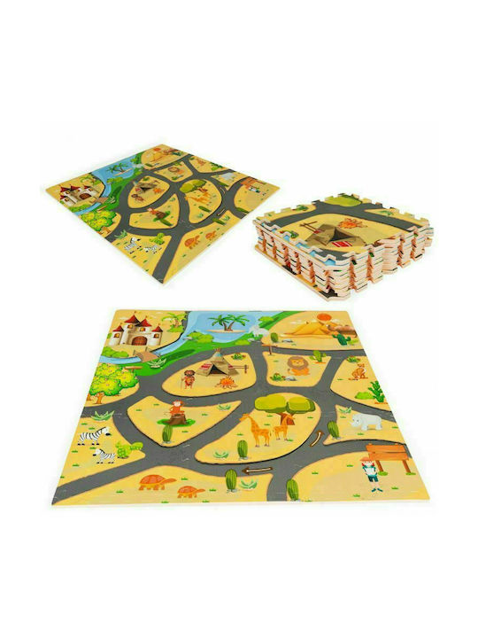 Ecotoys Kids Synthetic Activity Mat Road 93x93cm 9mm