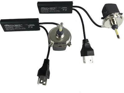 Mover Samsung Lampen Auto F2 H4 LED 6500K Kaltes Weiß 12V 20W 2Stück