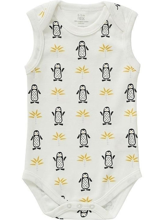 Fresk Baby Bodysuit Underwear Set Sleeveless White