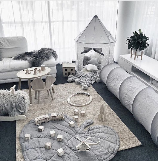Kids Concept Kids Castle Play Tent Star for 3+ years Gray