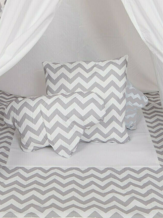 Baby Adventure Kids Indian Teepee Play Tent Wave Gray
