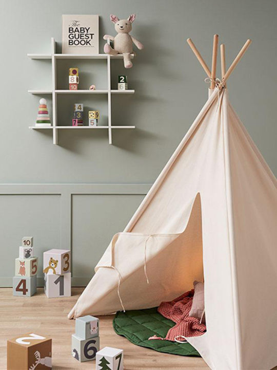 Kids Concept Παιδική Σκηνή Ινδιάνικη Λευκή για 3 χρονών και άνω